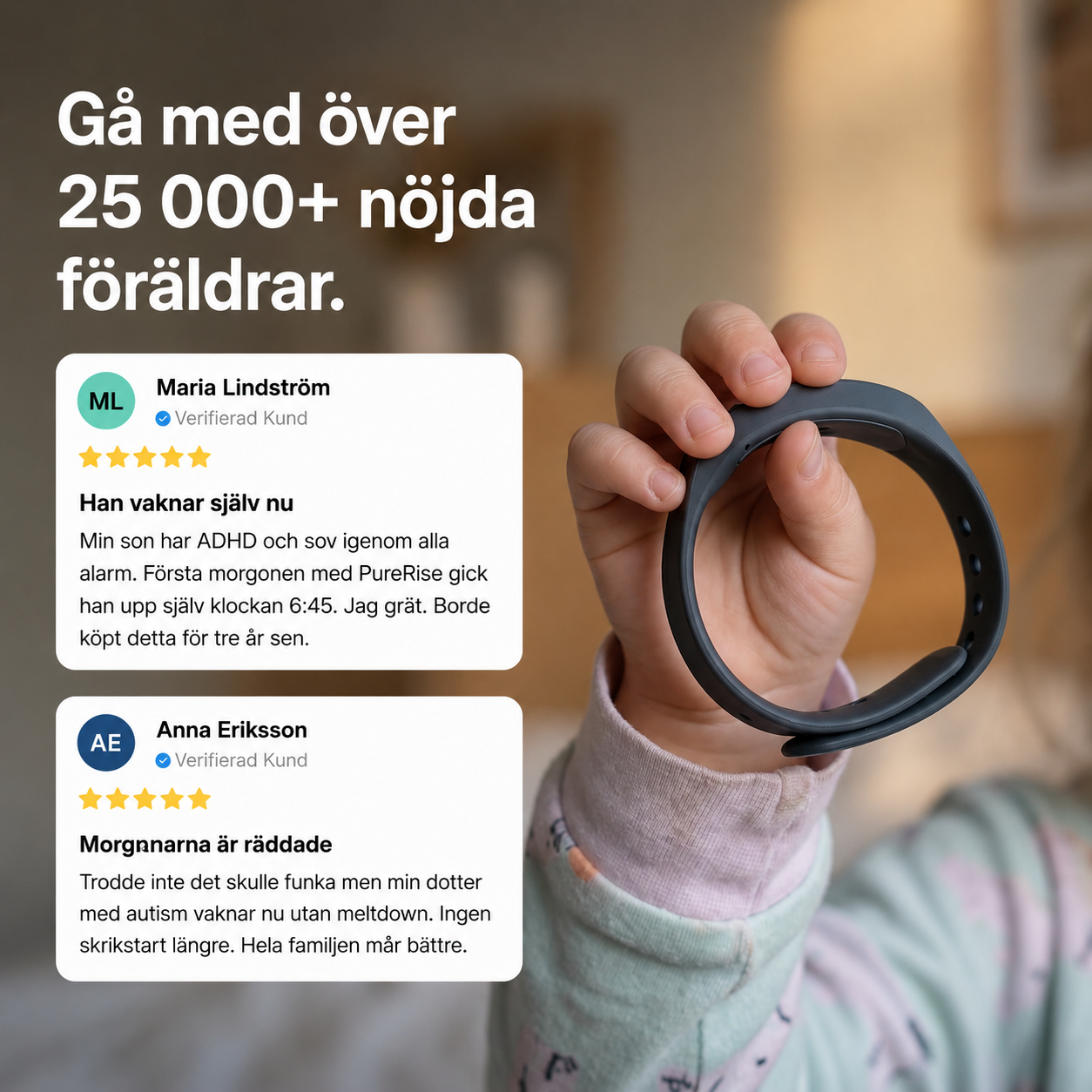PureRise Vibrerande Väckningsband