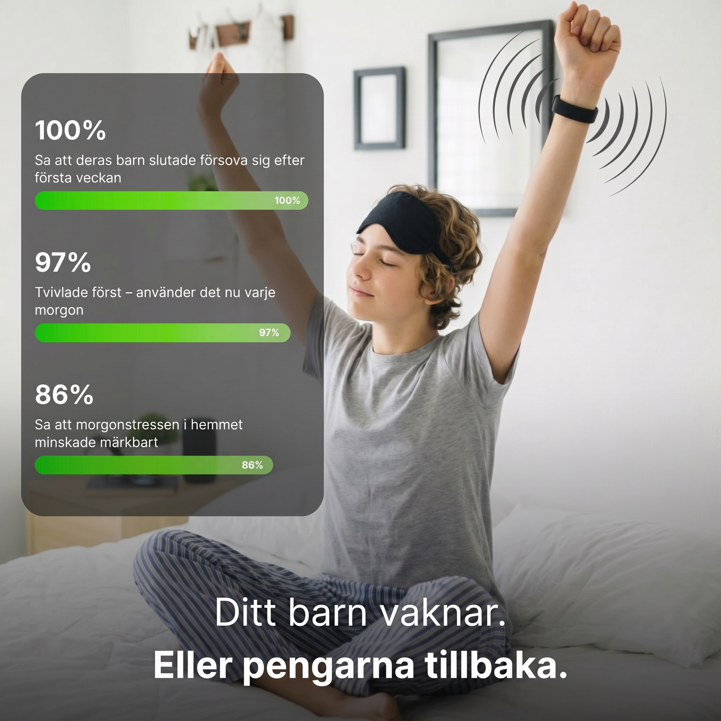 PureRise Vibrerande Väckningsband